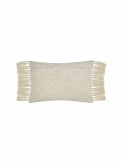 Voyage Seafoam Elkford Geometric Fringed Cushion - Image 3 of 4