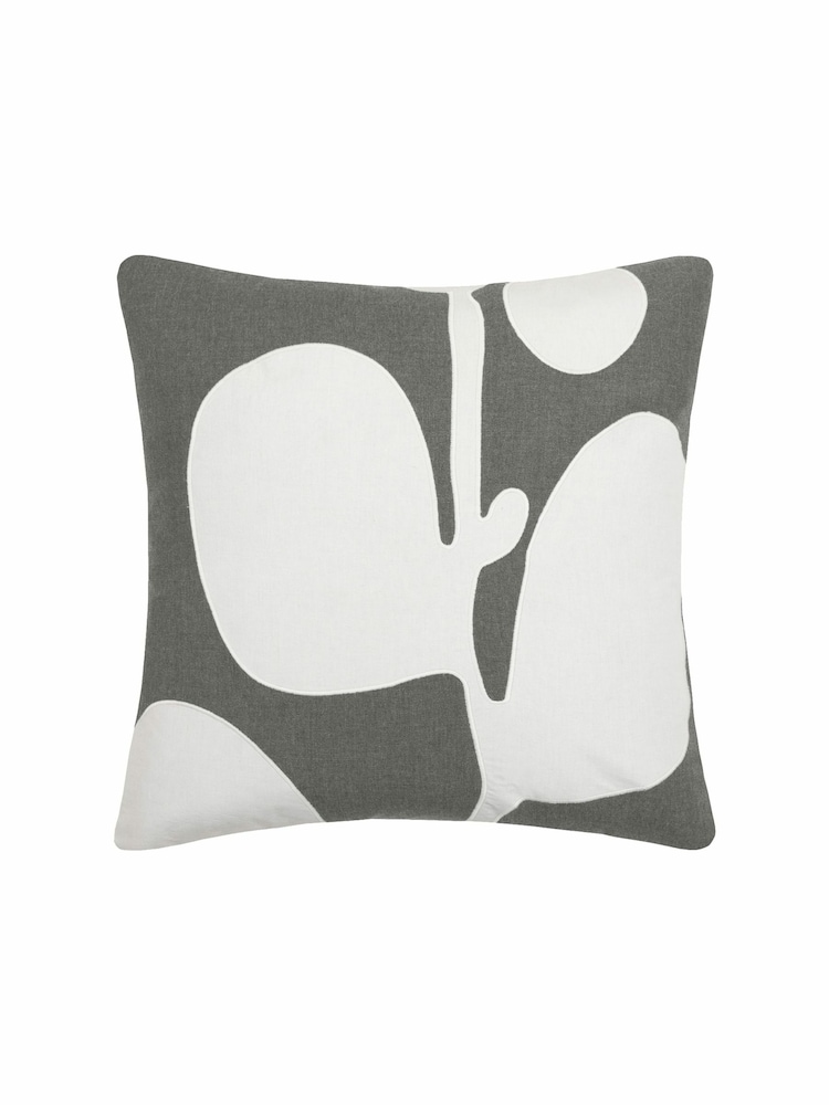 Voyage Storm Betel Floral 100% Cotton Cushion - Image 2 of 4