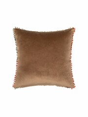 Voyage Ochre Belmont Floral Animal Loop Edge Cushion - Image 3 of 4