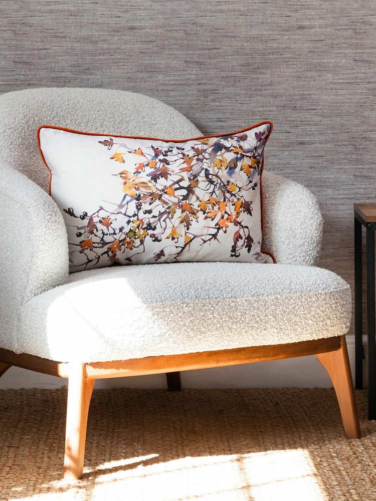 Voyage Auburn Fairfield Floral Piped Cushion - Image 1 of 4