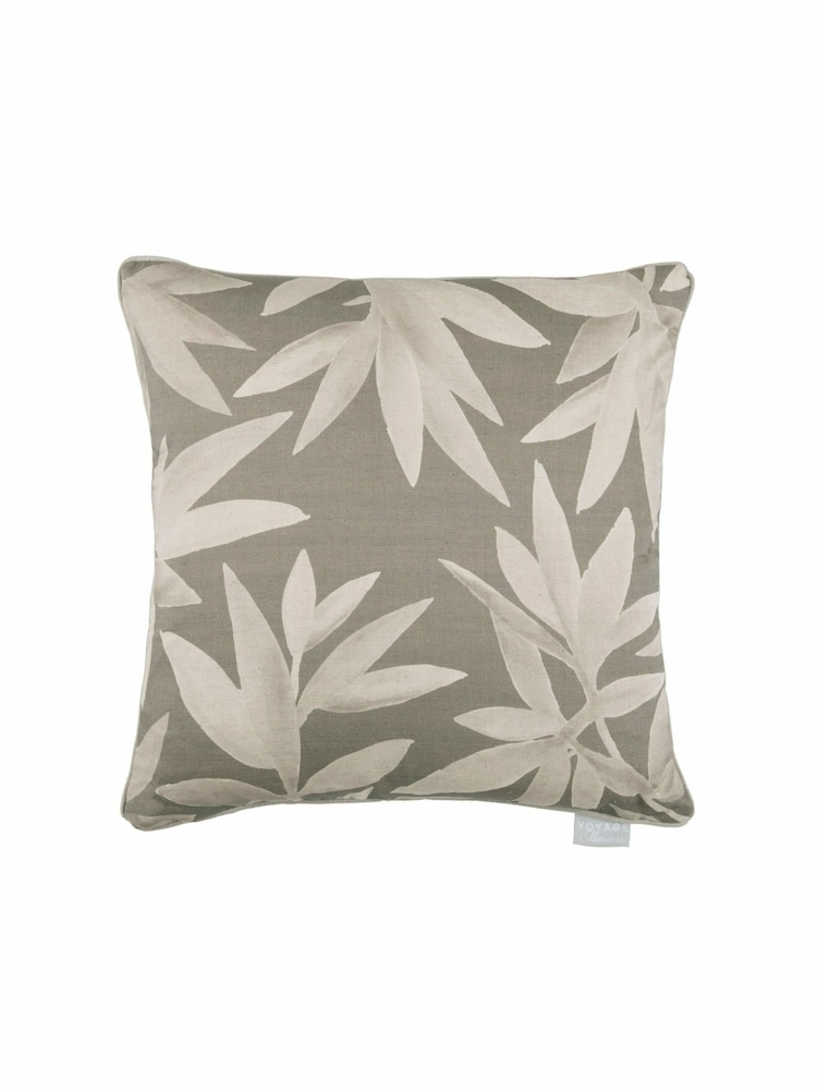 Voyage Frost Silverwood Floral Piped Cushion - Image 2 of 4