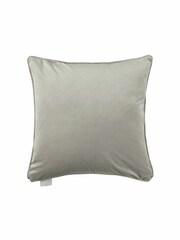 Voyage Dusk Silverwood Velvet Floral Piped Cushion - Image 3 of 4