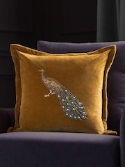 Voyage Mustard Mayura Animal Oxford Cushion - Image 1 of 4
