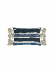 Voyage Cobalt Cairns Abstract Fringed Cushion - Image 2 of 4