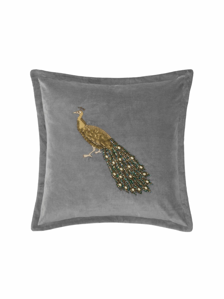 Voyage Steel Mayura Animal Oxford Cushion - Image 2 of 4