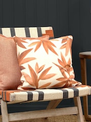 Voyage Amber Silverwood Floral Piped Cushion - Image 1 of 4
