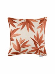 Voyage Amber Silverwood Floral Piped Cushion - Image 2 of 4