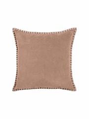 Voyage Coral Stitch Plain Blanket Stitched Cushion - Image 2 of 4