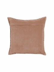 Voyage Coral Stitch Plain Blanket Stitched Cushion - Image 3 of 4