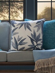 Voyage Ocean Silverwood Floral Piped Cushion - Image 1 of 4
