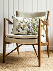 Voyage Acorn Lynhurst Floral Piped Cushion - Image 1 of 4