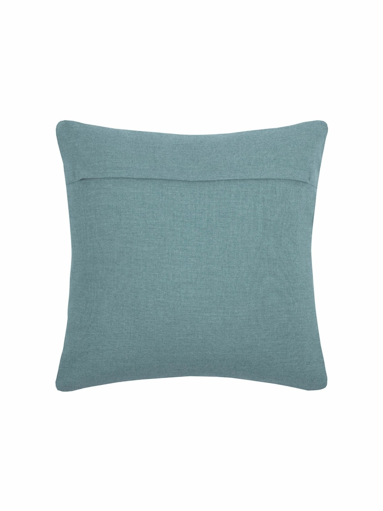Voyage Seafoam Bodhi Floral 100% Cotton Cushion - Image 2 of 3