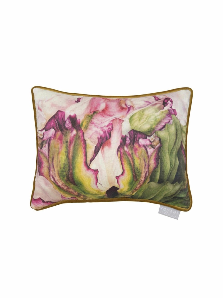 Voyage Bodmin Bodmin Floral Piped Cushion - Image 2 of 4
