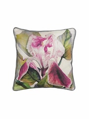 Voyage Fuchsia Darwen Floral Piped Cushion - Image 1 of 3