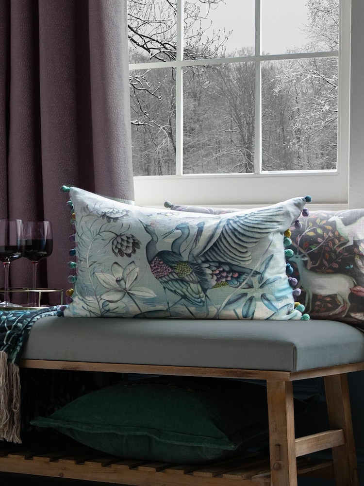 Voyage Willow Chamrosh Animal Pom-Pom Cushion - Image 1 of 4