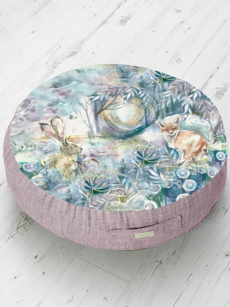 Voyage Multicoloured Fox and Hare Animal Floor Cushion - Image 1 of 2