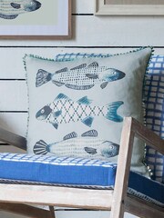 Voyage Seafoam Otto Animal Loop Edge Cushion - Image 1 of 4