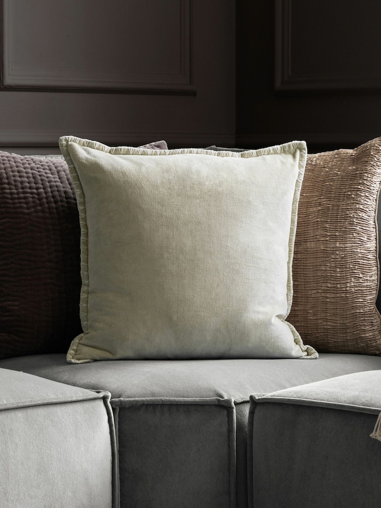 Voyage Quartz Stitch Plain Blanket Stitched Cushion - Image 1 of 4