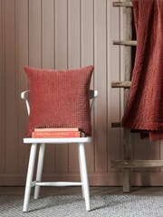 Voyage Persimmon Haze Plain Cushion - Image 1 of 4