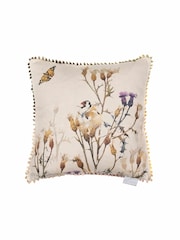 Voyage Clay Braeside Floral Animal Loop Edge Cushion - Image 2 of 4