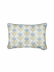 Voyage Aqua Moray Floral Piped Cushion - Image 2 of 4