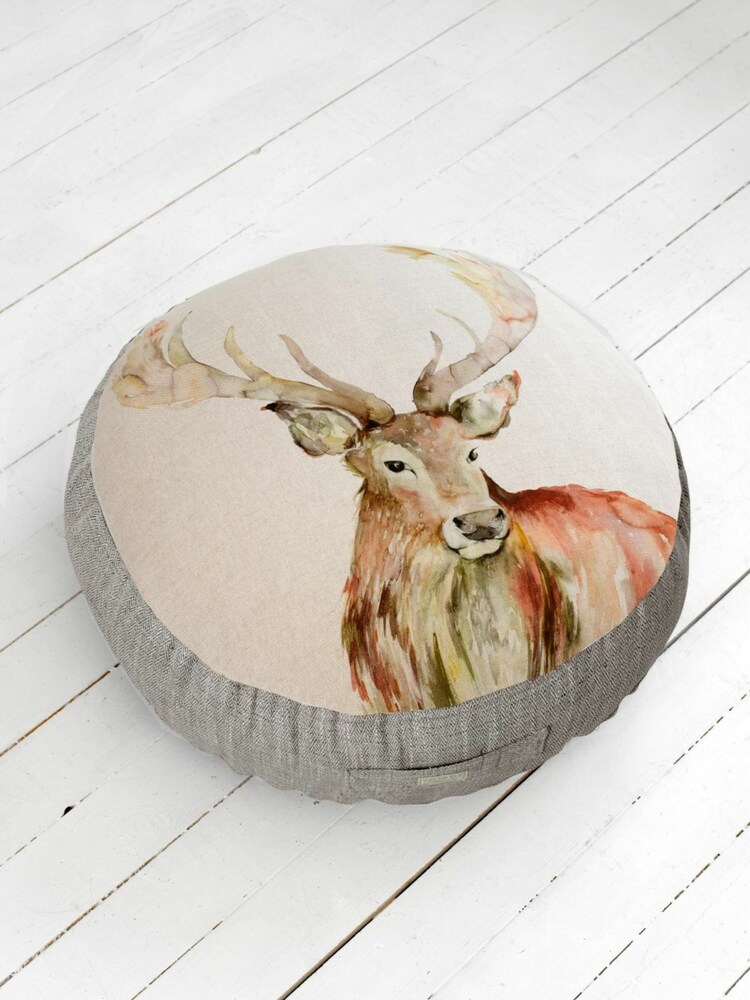 Voyage Multicoloured Mr Stag Animal Floor Cushion - Image 1 of 2