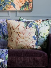 Voyage Coral Parcevall Geometric Piped Cushion - Image 1 of 4