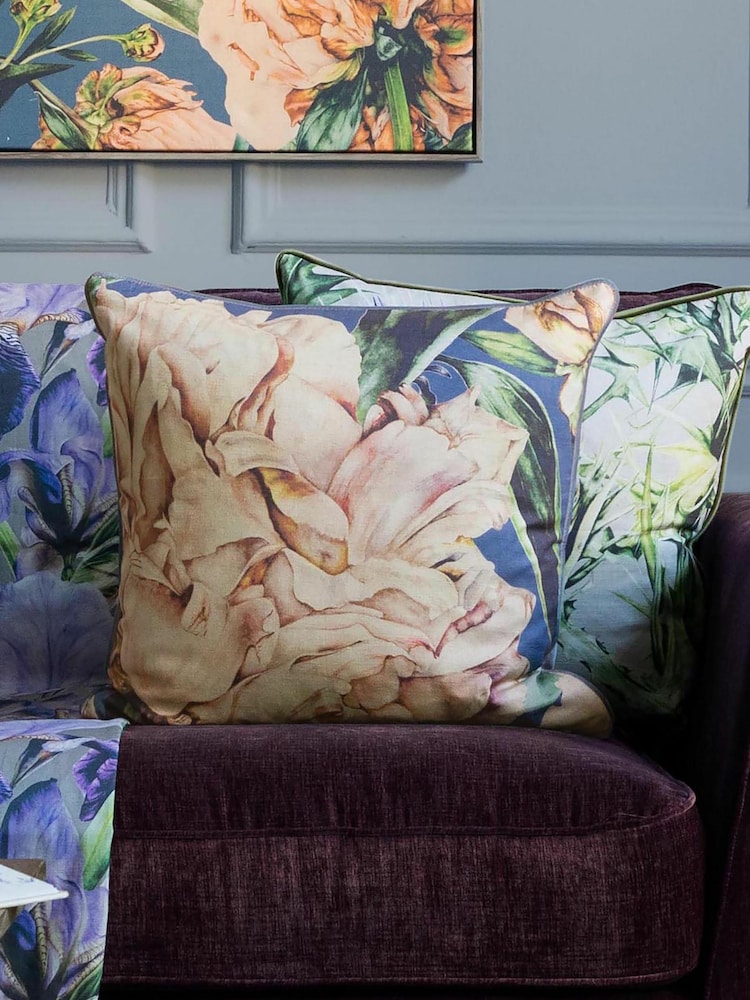 Voyage Coral Parcevall Geometric Piped Cushion - Image 1 of 4