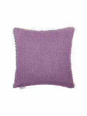 Voyage Wisteria Primrose Floral Loop Edge Cushion - Image 3 of 4