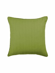 Voyage Olive 50 x 50cm Rainfall Textured Pleated Cushion - Image 3 of 4