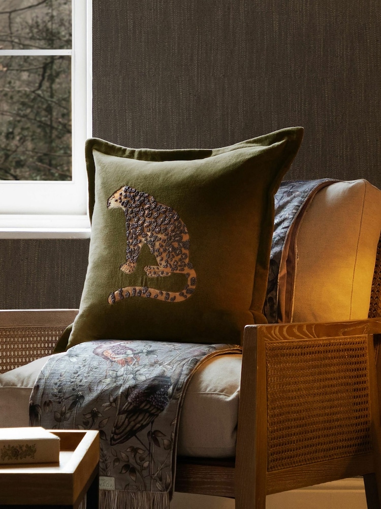Voyage Olive Waghoba Animal Oxford Cushion - Image 1 of 4