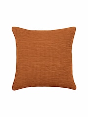 Voyage Cinnamon 50 x 50cm Rainfall Textured Pleated Cushion - Image 2 of 4