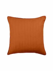 Voyage Cinnamon 50 x 50cm Rainfall Textured Pleated Cushion - Image 3 of 4