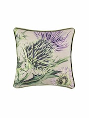 Voyage Damson Penton Floral Piped Cushion - Image 3 of 3