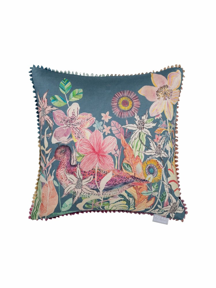 Voyage Twilight Mr Snipe Animal Loop Edge Cushion - Image 2 of 4