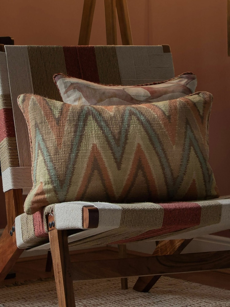 Voyage Granite Navada Geometric Braided Cushion - Image 1 of 4