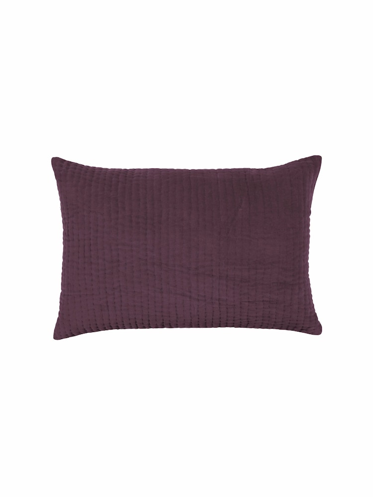 Voyage Plum 40 x 60cm Haze Velvet Cushion - Image 2 of 4