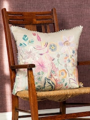 Voyage Haze 50 x 50cm Primrose Floral Cushion - Image 1 of 4