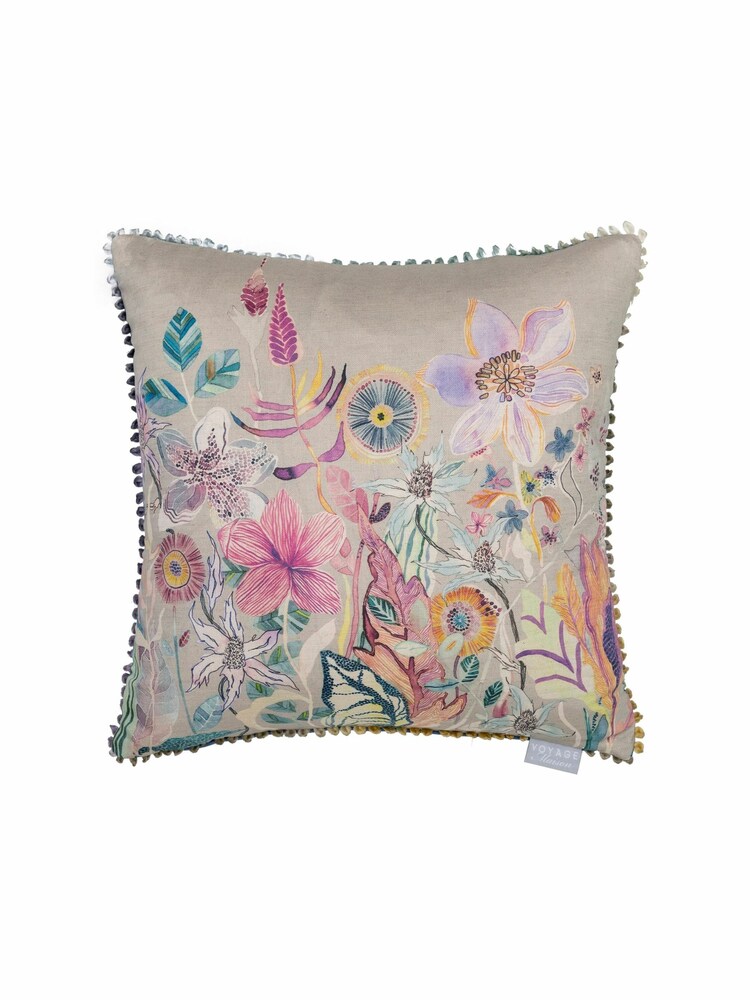 Voyage Haze 50 x 50cm Primrose Floral Cushion - Image 2 of 4