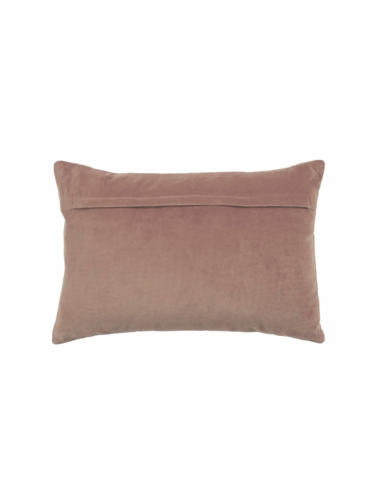 Voyage Coral Pink 40 x 60cm Haze Velvet Cushion - Image 2 of 4