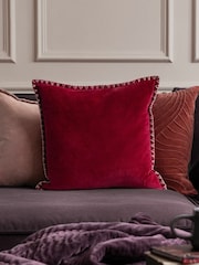Voyage Pomegranate Stitch Plain Blanket Stitched Cushion - Image 1 of 4