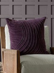 Voyage Plum Waterfall Abstract Cushion - Image 1 of 4