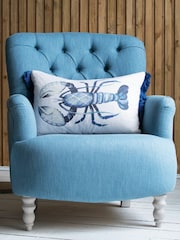 Voyage Cobalt Gerroa Animal Loop Edge Cushion - Image 1 of 4