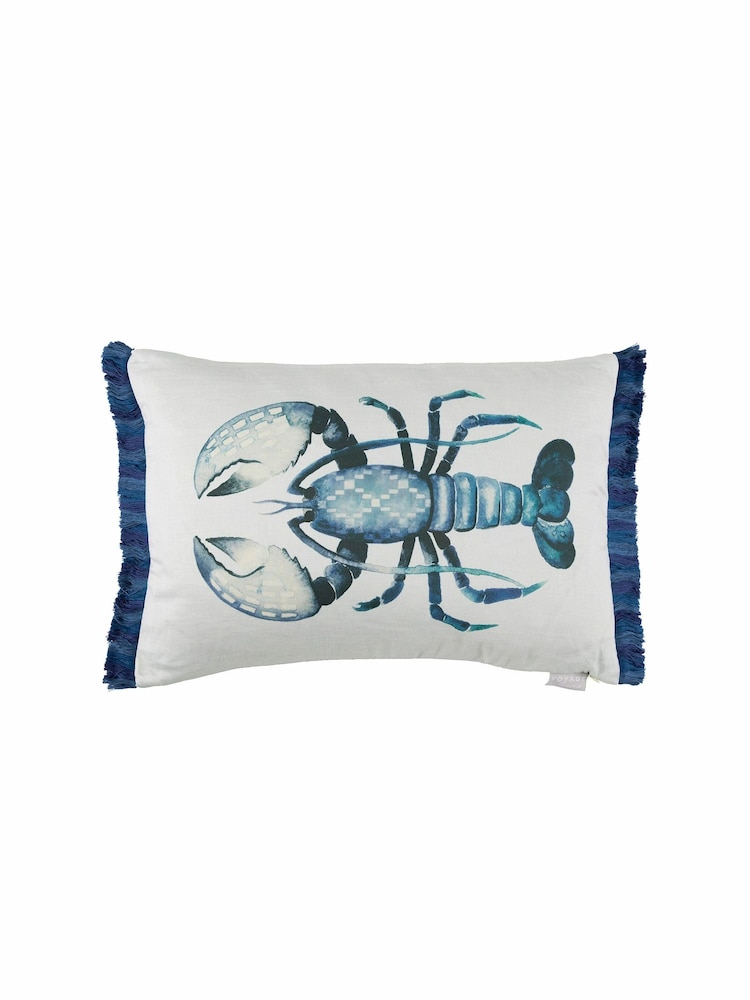 Voyage Cobalt Gerroa Animal Loop Edge Cushion - Image 2 of 4