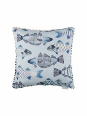 Voyage Cobalt Cove Animal Loop Edge Cushion - Image 2 of 4