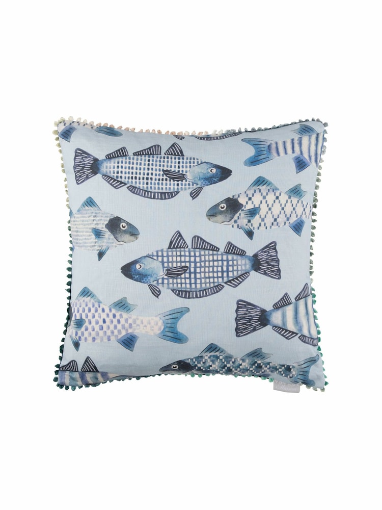 Voyage Cobalt Cove Animal Loop Edge Cushion - Image 2 of 4