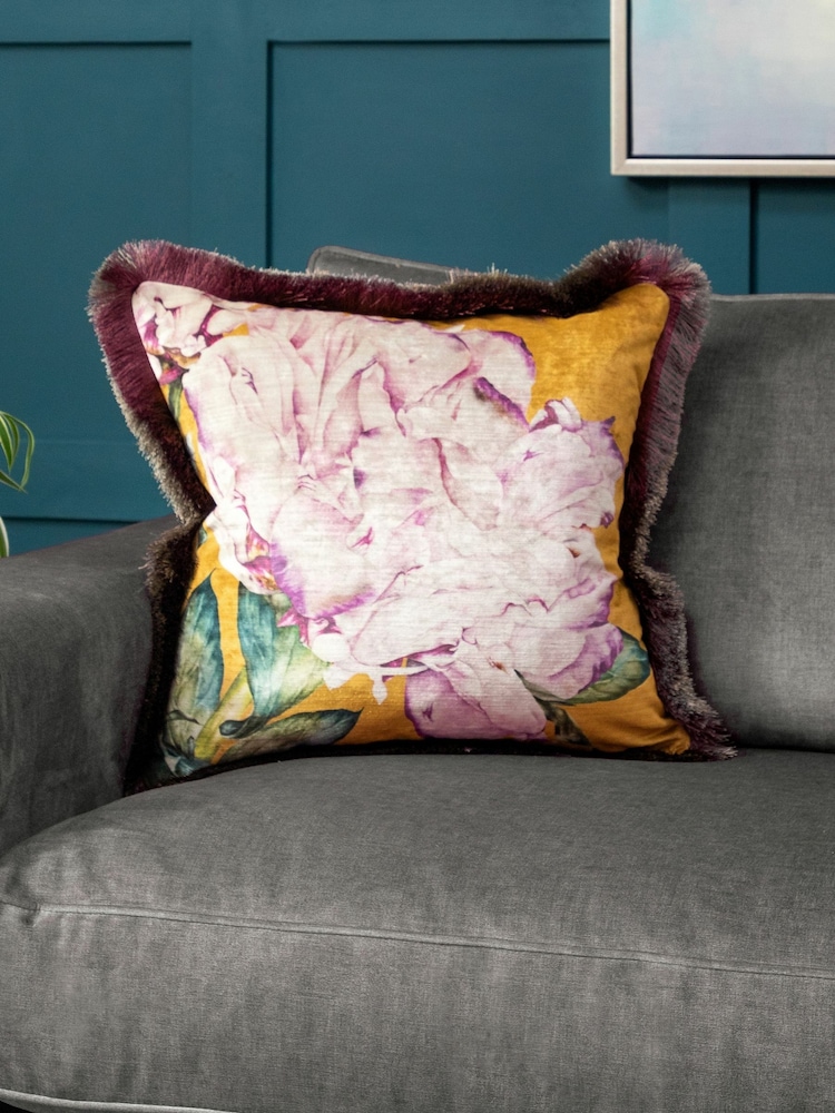 Voyage Harvest Parcevall Geometric Piped Cushion - Image 1 of 4