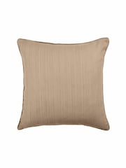 Voyage Desert Brown 50 x 50cm Rainfall Textured Pleated Cushion - Image 3 of 4
