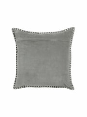 Voyage Steel Stitch Plain Blanket Stitched Cushion - Image 3 of 4