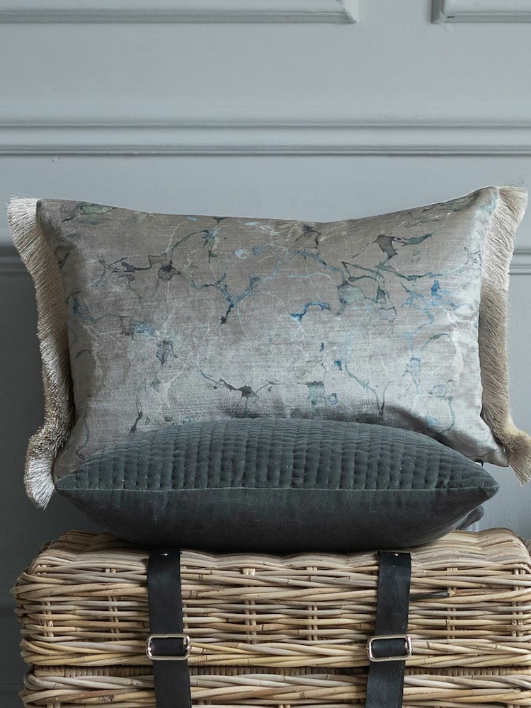 Voyage Frost Carrara Abstract Piped Cushion - Image 1 of 4